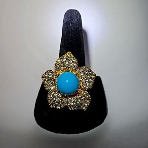 Rhinestone Flower ring